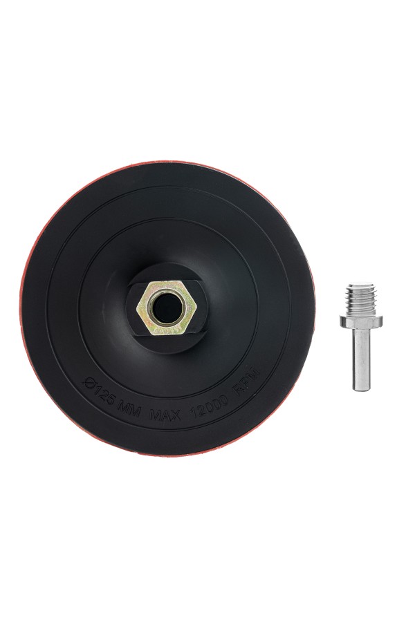 Насадка для дрели и УШМ с липучкой, 125 мм, твердая Matrix