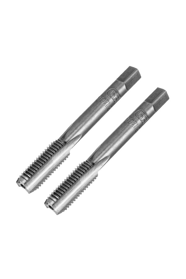 Метчик ручной М10 х 1.25 мм, комплект из 2 шт Сибртех