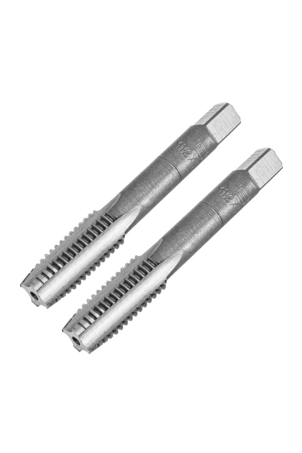 Метчик ручной М12 х 1.75 мм, комплект из 2 шт Сибртех