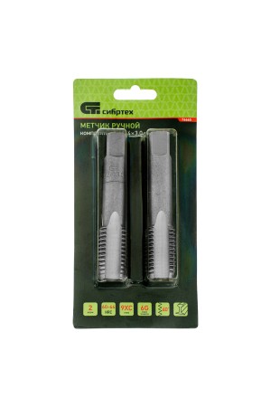 Метчик ручной М24 х 3 мм, комплект из 2 шт Сибртех