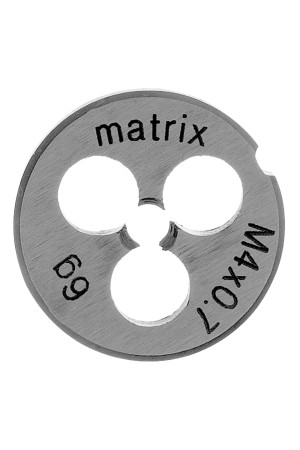 Плашка М4 х 0.7 мм, Р6М5 Matrix