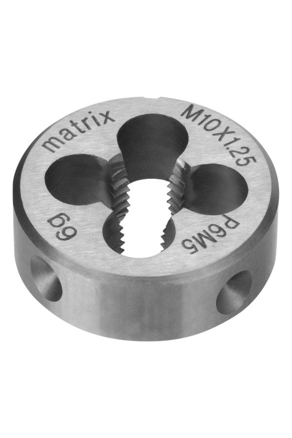 Плашка М10 х 1.25 мм, Р6М5 Matrix