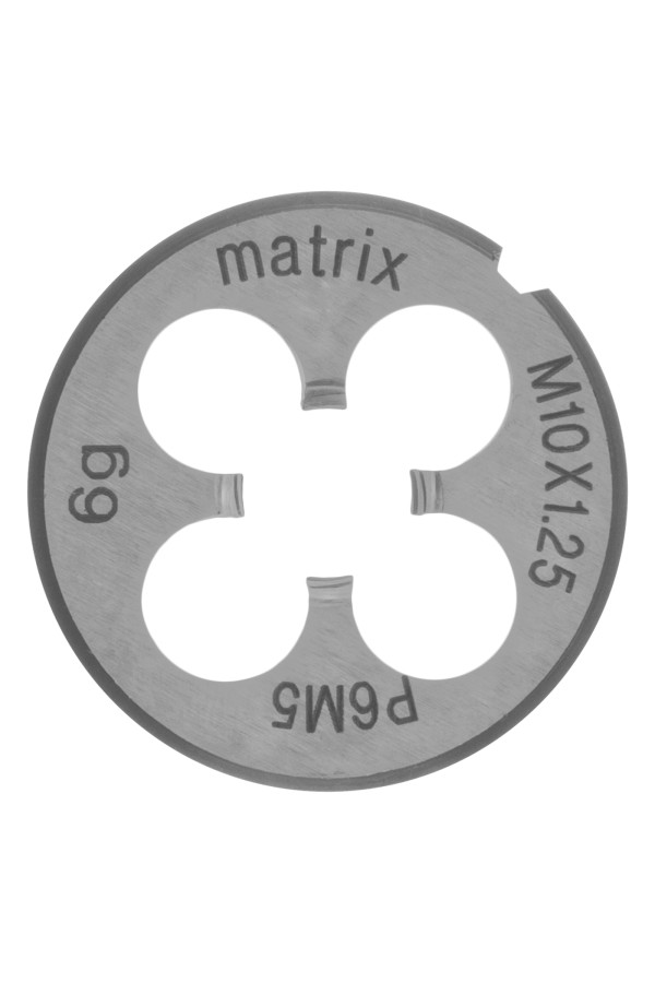 Плашка М10 х 1.25 мм, Р6М5 Matrix