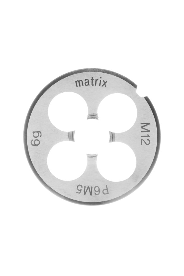 Плашка М12 х 1.75 мм, Р6М5 Matrix
