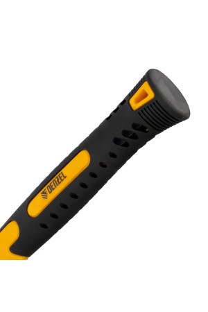 Киянка резиновая, 16 oz, черная резина, фибергласовая рукоятка// Denzel