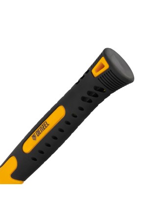 Киянка резиновая, 24 oz, черная резина, фибергласовая рукоятка// Denzel