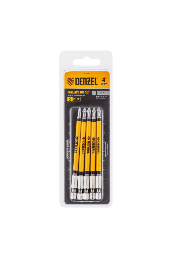 Бита PH2x100 мм, 5 шт. Denzel