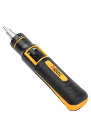 Отвертка реверсивная с револьверным механизмом, 11 шт, сталь S2  // Denzel