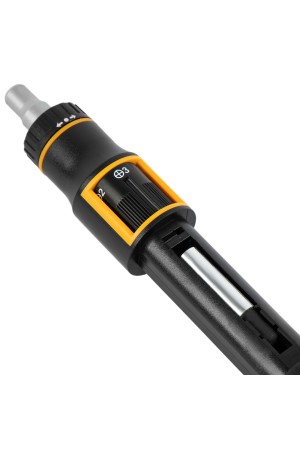 Отвертка реверсивная с револьверным механизмом, 11 шт, сталь S2  // Denzel