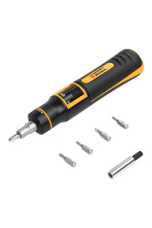 Отвертка реверсивная с револьверным механизмом, 11 шт, сталь S2  // Denzel