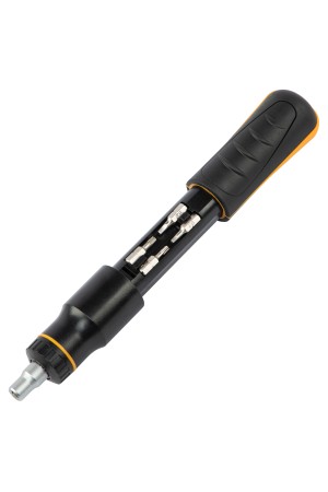 Отвертка реверсивная с револьверным механизмом, 11 шт, сталь S2  // Denzel