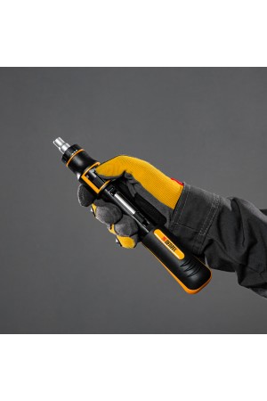 Отвертка реверсивная с револьверным механизмом, 11 шт, сталь S2  // Denzel