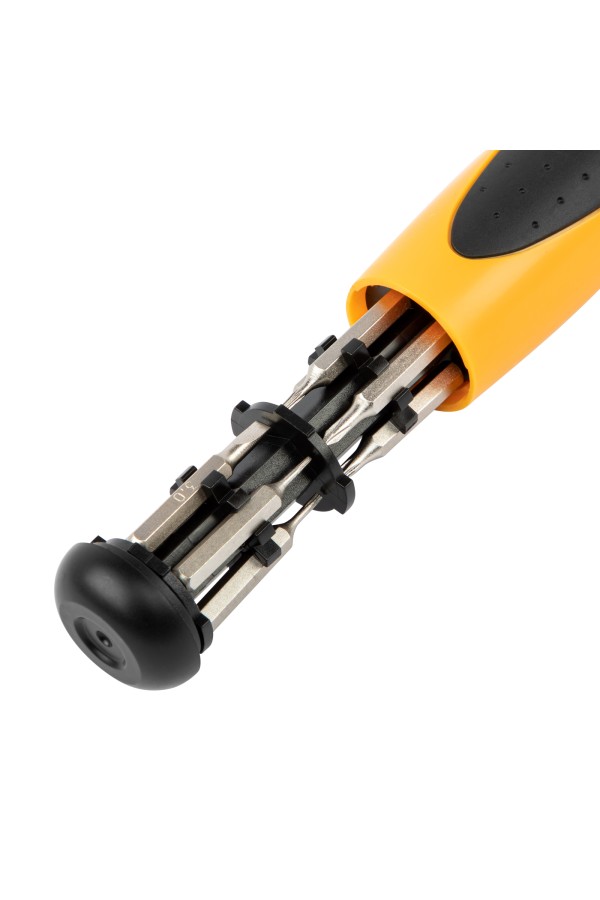 Отвертка реверсивная, механизм SmartPush mini 11 шт, CrMo Denzel