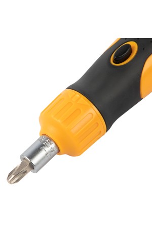 Отвертка реверсивная, механизм SmartPush 12 шт, S2 // Denzel