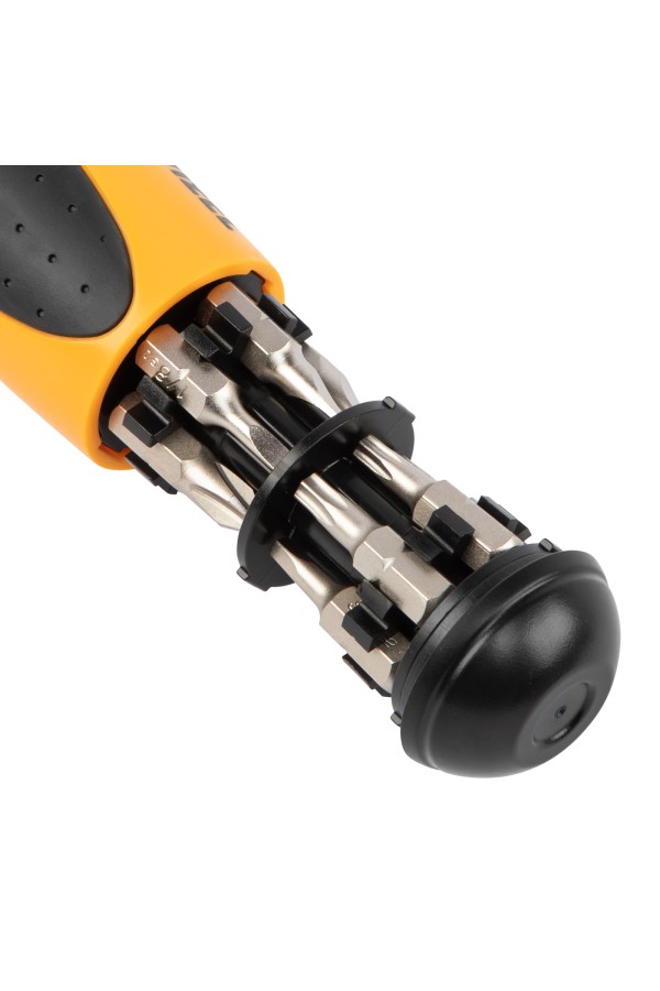 Отвертка реверсивная, механизм SmartPush 12 шт, S2 Denzel