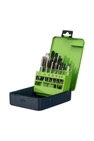 Набор сверл 2.5-10.2, метчиков М3-М12, 15 предметов Сибртех