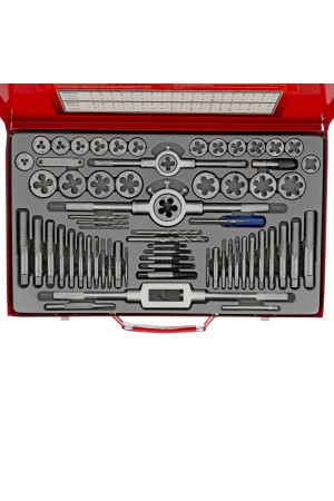 Набор метчиков и плашек М2-М20, 65 шт, металлический кейс Matrix