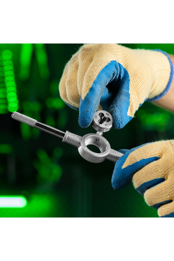 Набор плашек М3-М12, 8 предметов Сибртех