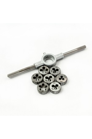 Набор плашек М3-М12, 8 предметов Сибртех