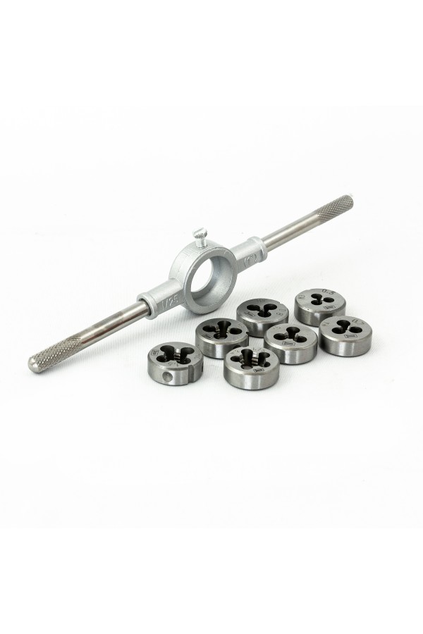 Набор плашек М3-М12, 8 предметов Сибртех