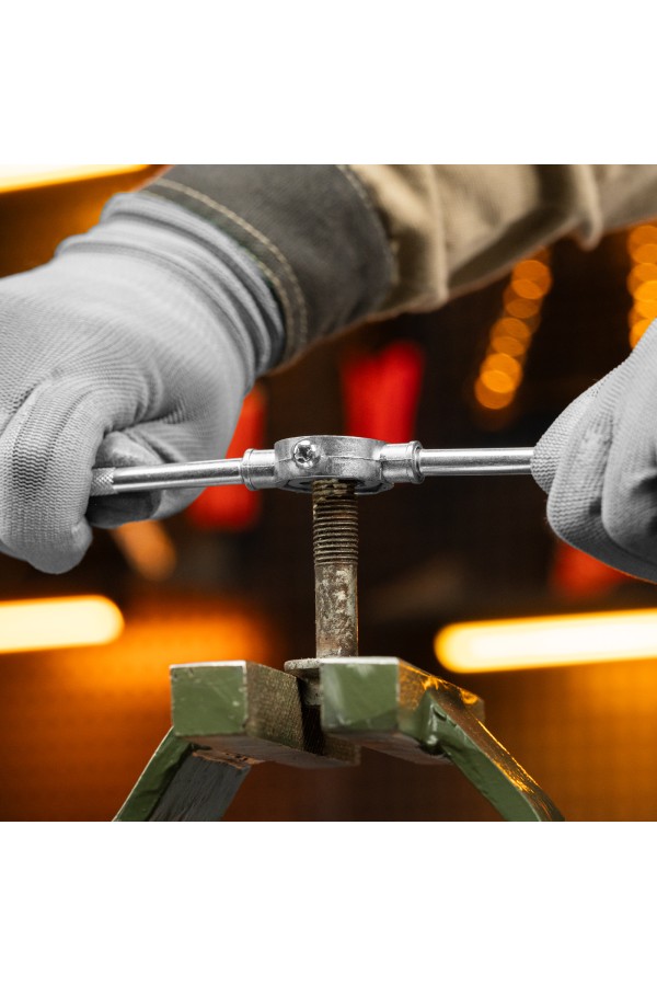 Набор метчиков и плашек М3-М12, плашко-метчикодержатель, 20 предметов, пластиковый бокс Sparta