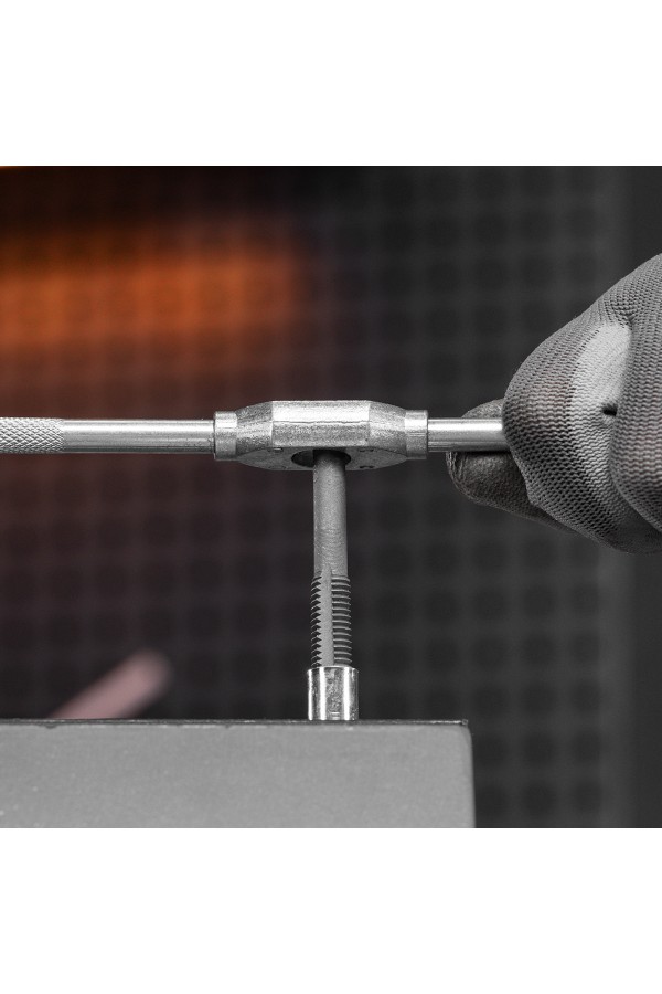 Набор метчиков и плашек М3-М12, плашко-метчикодержатель, 40 предметов, пластиковый бокс Sparta