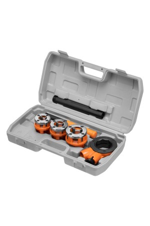 Набор клуппов 1/2-3/4-1, плашкодержатель с трещоткой, 6 предметов Sparta