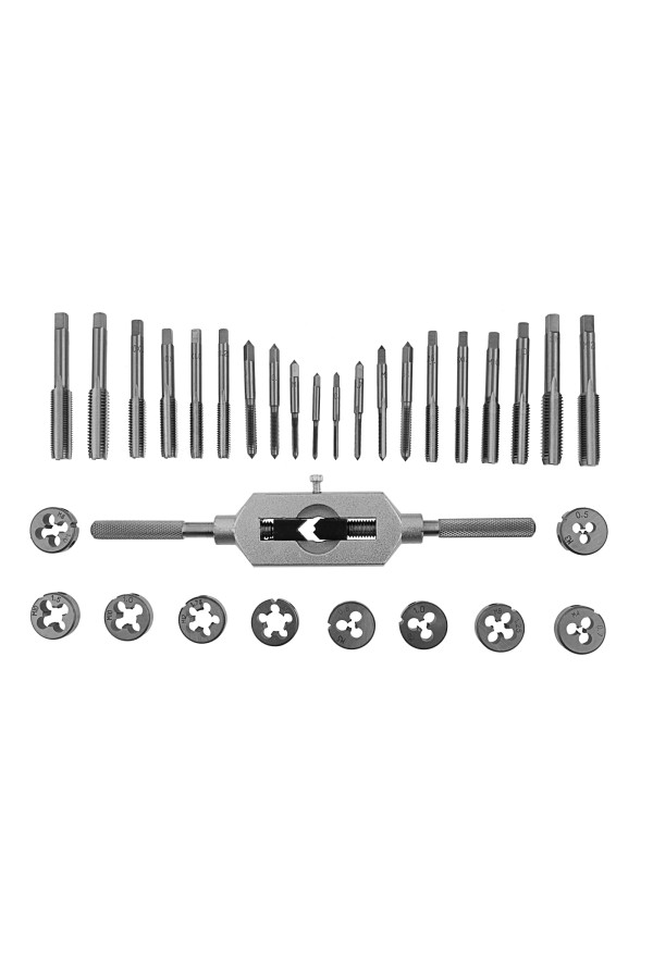 Набор метчиков и плашек М3-М12, 31 предмет Matrix
