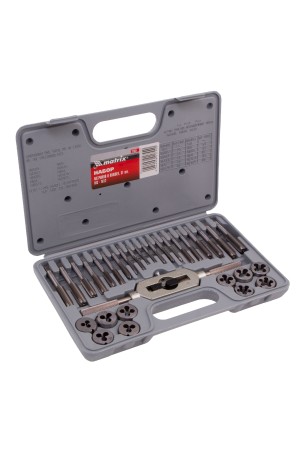 Набор метчиков и плашек М3-М12, 31 предмет Matrix