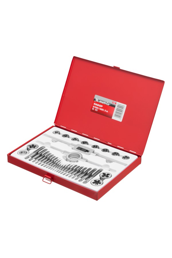 Набор метчиков и плашек М3-М16, 36 предметов Matrix