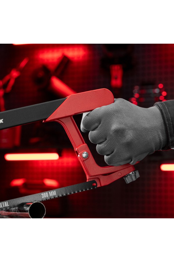 Ножовка по металлу, 300 мм, биметаллическое полотно, обрезиненная рукоятка Matrix