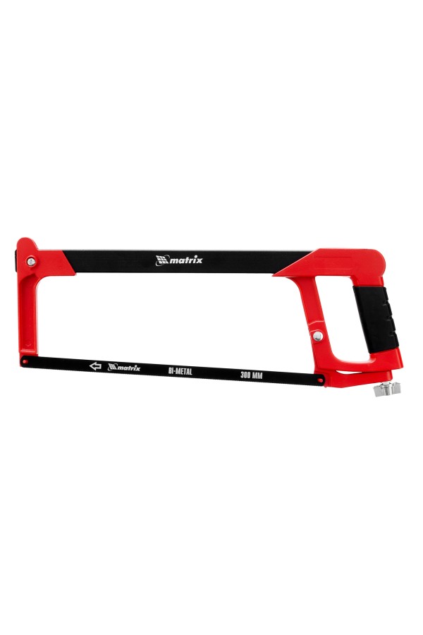 Ножовка по металлу, 300 мм, биметаллическое полотно, обрезиненная рукоятка Matrix