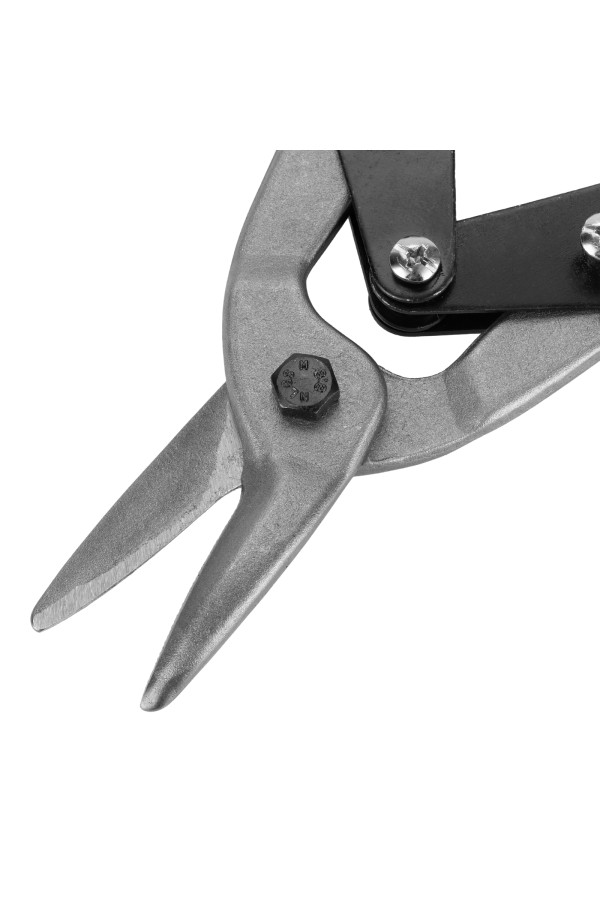 Ножницы по металлу, 250 мм, пряморежущие, обливные рукоятки Sparta