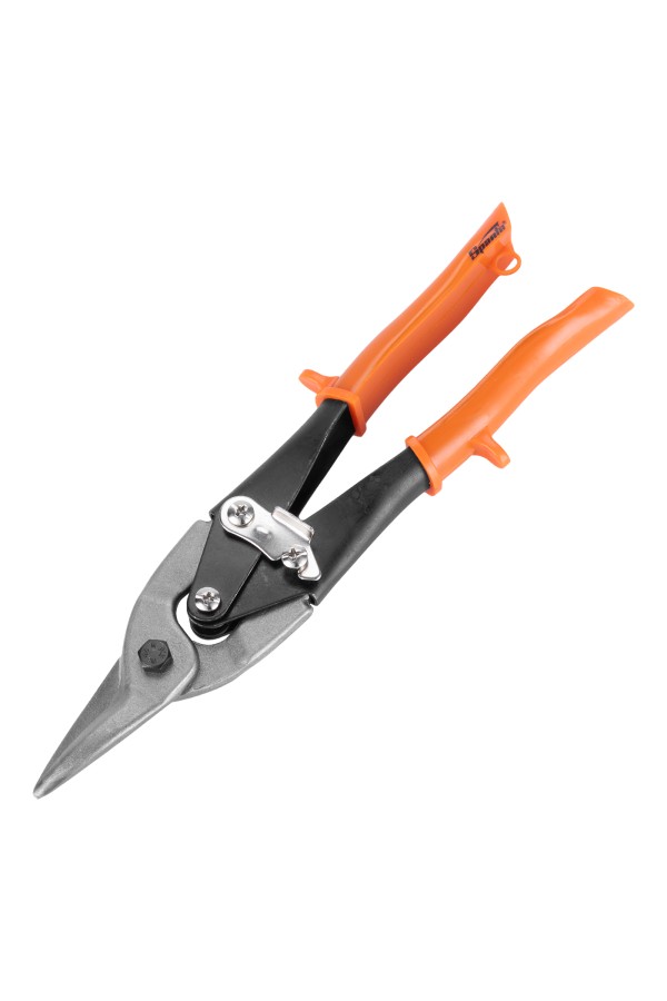 Ножницы по металлу, 250 мм, пряморежущие, обливные рукоятки Sparta