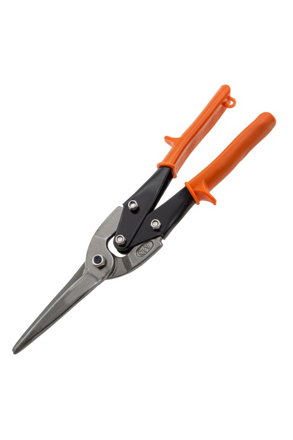 Ножницы по металлу, удлиненные, 290 мм, пряморежущие, обрезиненные рукоятки Sparta