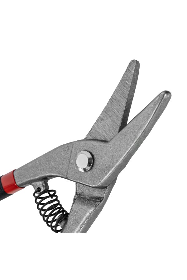 Ножницы по металлу, 250 мм, для фигурного реза, обливные рукоятки Matrix