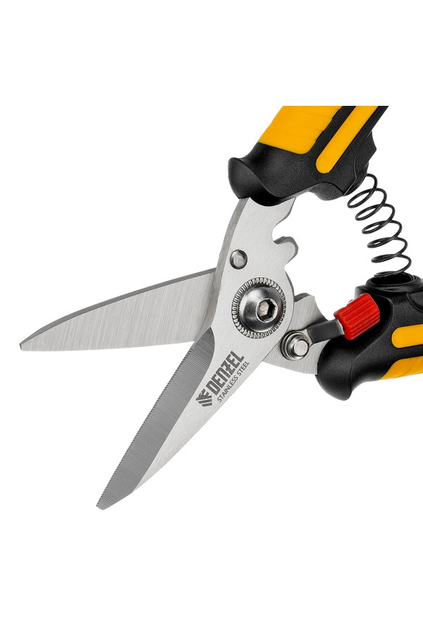 Ножницы универсальные, 185 мм, нержавеющая сталь Denzel