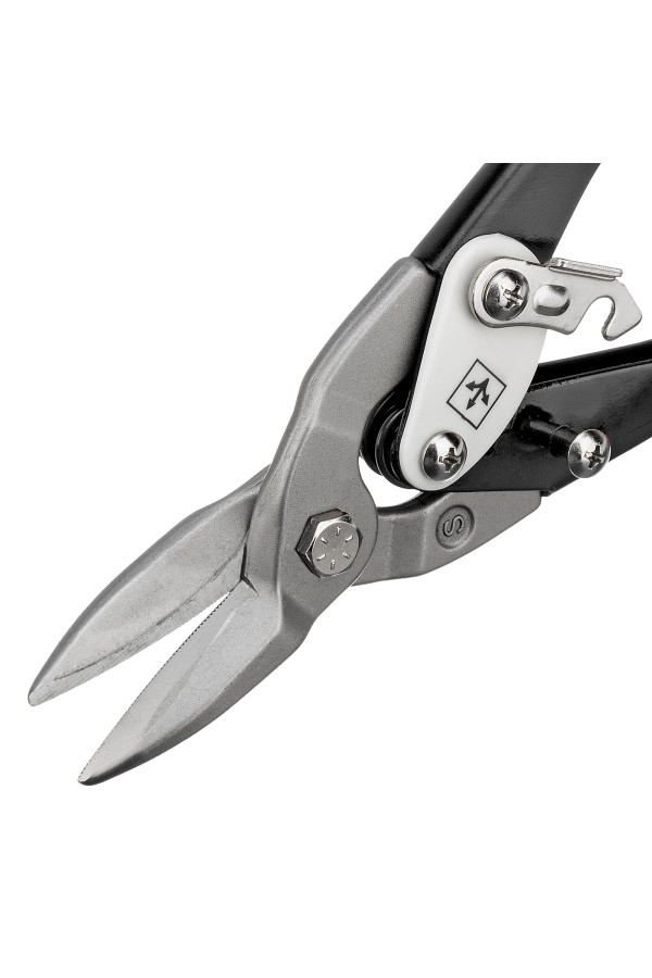 Ножницы по металлу, 250 мм, прямой рез, сталь CRMO, двухкомпонентные рукоятки, PRO Matrix