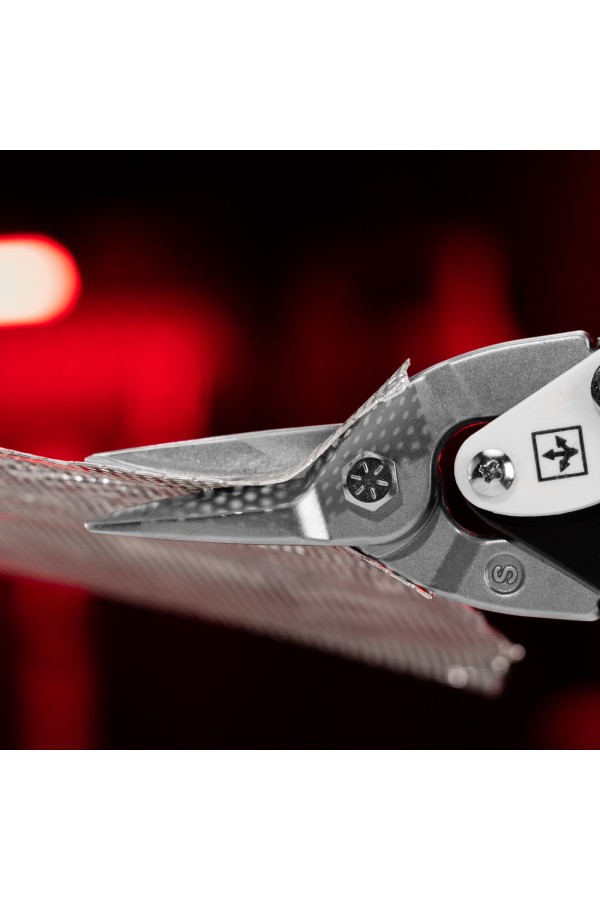 Ножницы по металлу, 250 мм, прямой рез, сталь CRMO, двухкомпонентные рукоятки, PRO Matrix