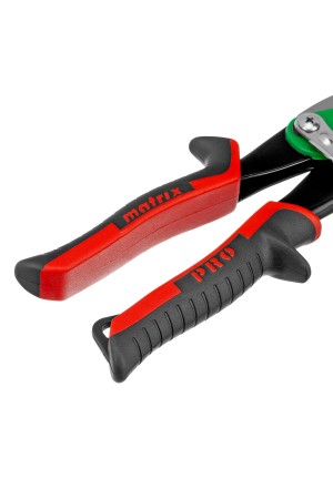 Ножницы по металлу, 250 мм, правый рез, сталь CRMO, двухкомпонентные рукоятки, PRO Matrix