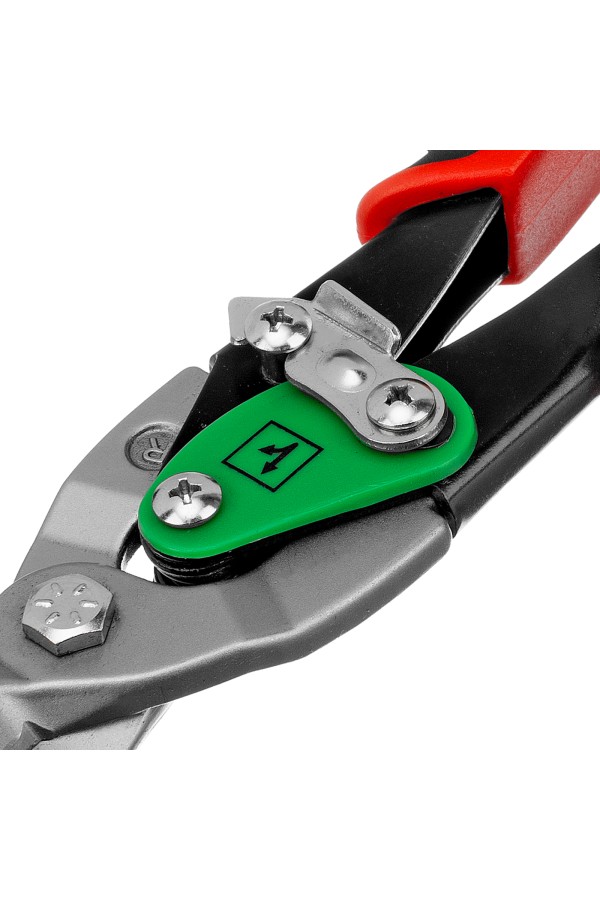 Ножницы по металлу, 250 мм, правый рез, сталь CRMO, двухкомпонентные рукоятки, PRO Matrix