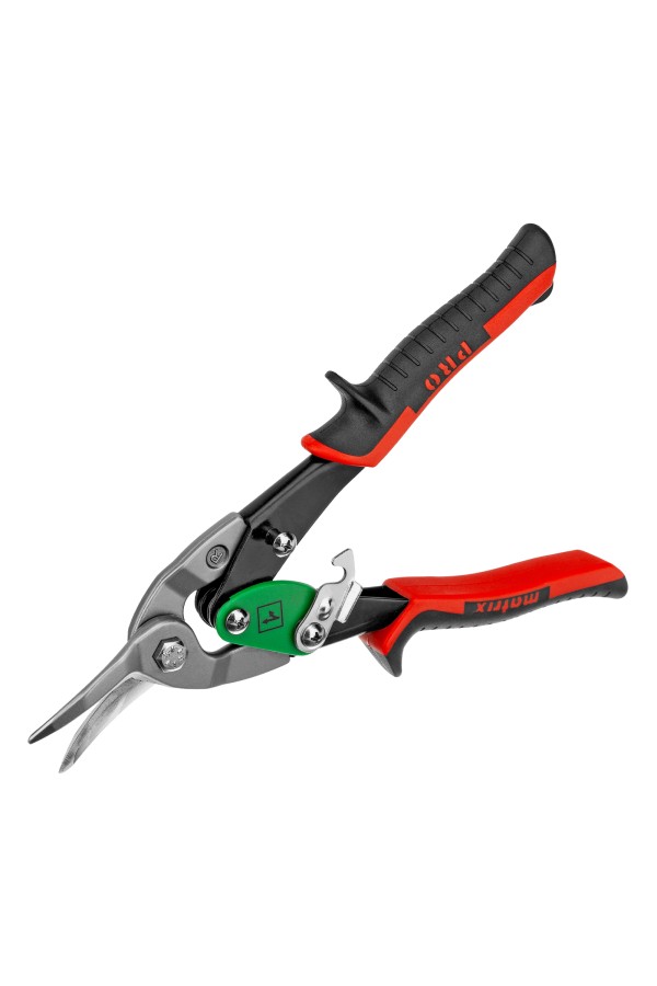 Ножницы по металлу, 250 мм, правый рез, сталь CRMO, двухкомпонентные рукоятки, PRO Matrix