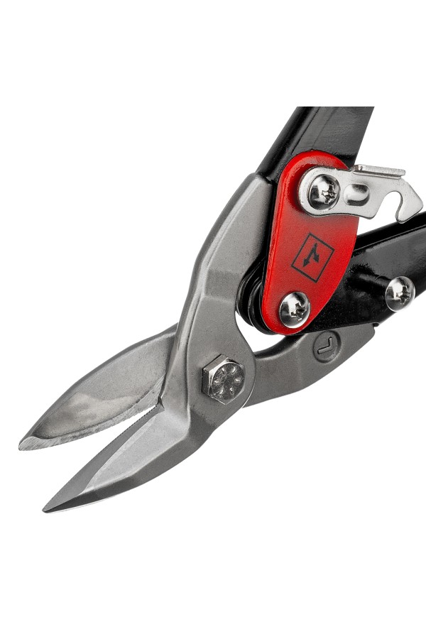 Ножницы по металлу, 250 мм, левый рез, сталь CRMO, двухкомпонентные рукоятки, PRO Matrix