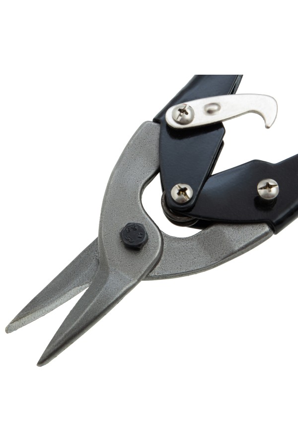 Ножницы по металлу, 250 мм, пряморежущие, для тонкого металла, обрезиненные рукоятки Matrix