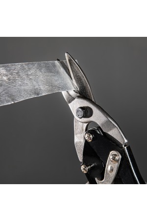 Ножницы по металлу, 250 мм, пряморежущие, для тонкого металла, обрезиненные рукоятки Matrix