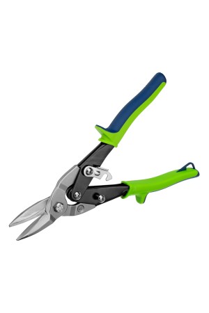 Ножницы по металлу, 250 мм, прямой рез, сталь С55, двухкомпонентные рукоятки СИБРТЕХ