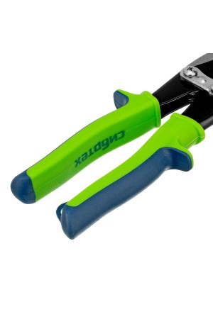 Ножницы по металлу, 250 мм, правый рез, сталь С55, двухкомпонентные рукоятки СИБРТЕХ