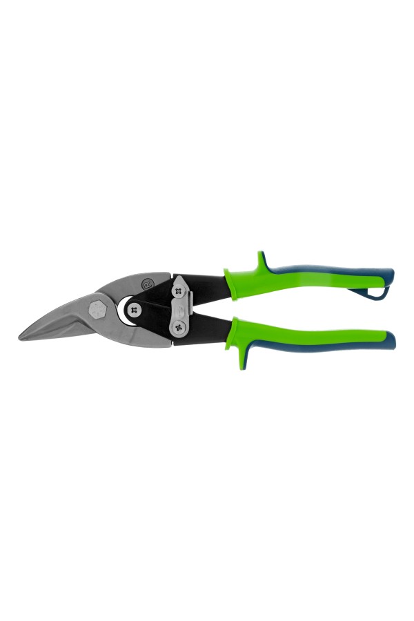 Ножницы по металлу, 250 мм, правый рез, сталь С55, двухкомпонентные рукоятки СИБРТЕХ