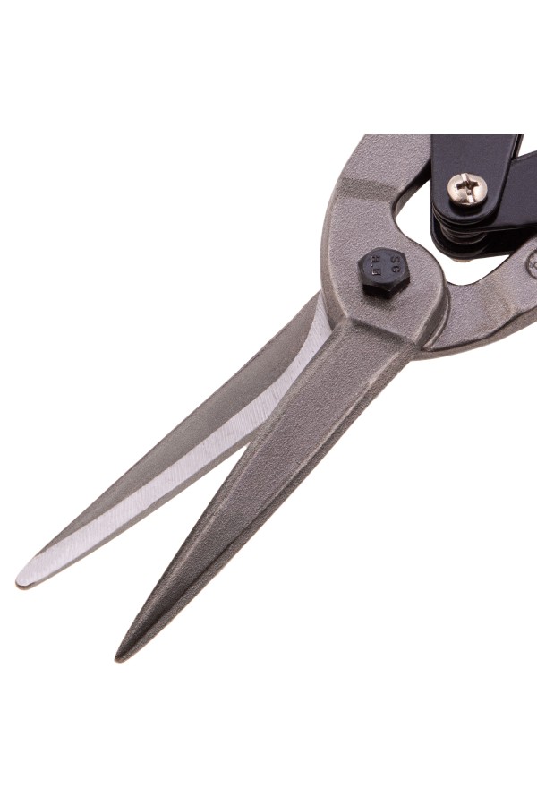 Ножницы по металлу, удлиненные, 285 мм, пряморежущие, обрезиненные рукоятки Matrix