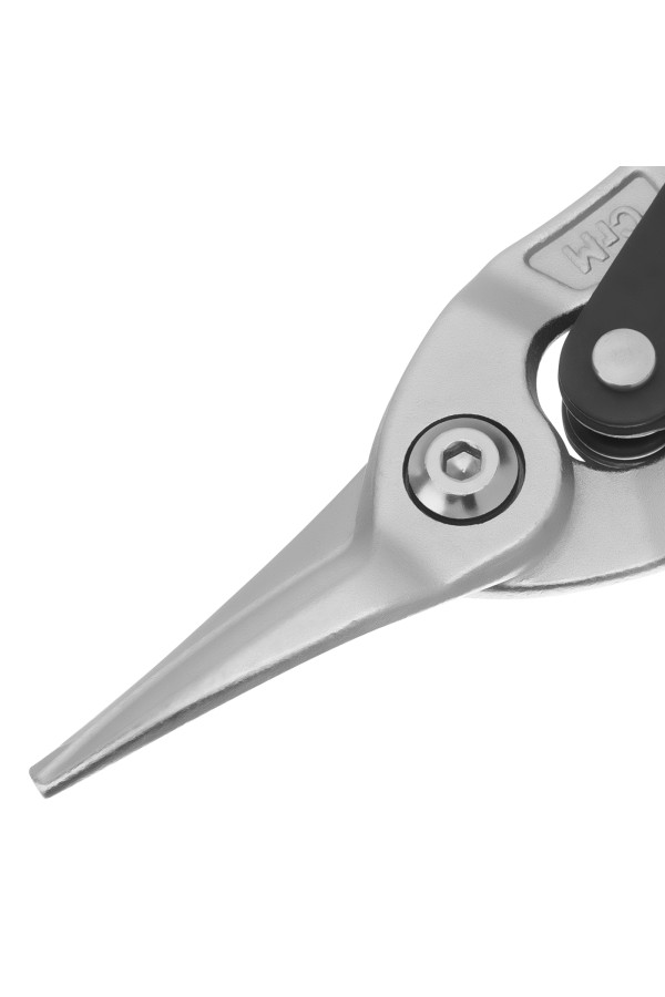 Ножницы по металлу, 270 мм, прямой рез, сталь-CrMo, трехкомпонентные рукоятки Denzel